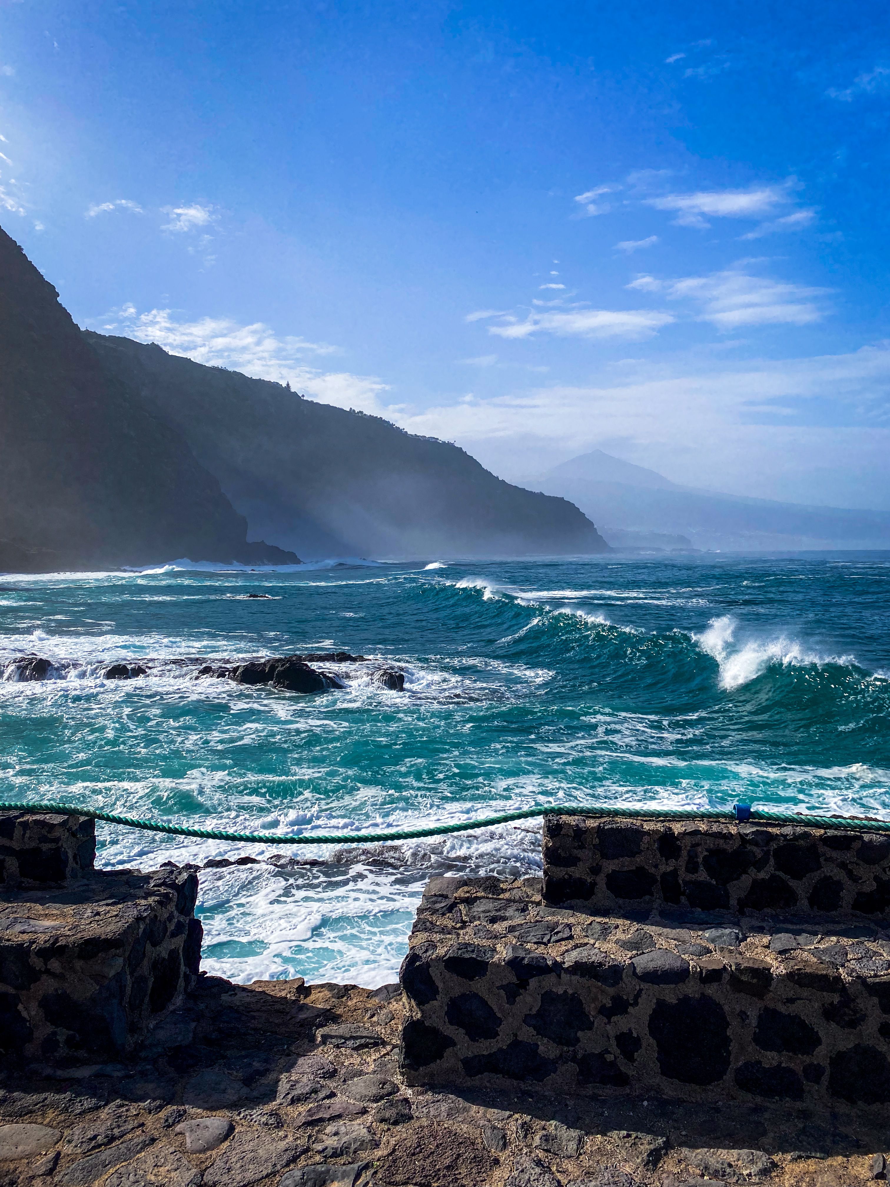 Vista del océano Atlántico desde las Islas Canarias
